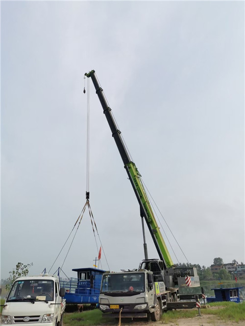 宁南县桥梁建设吊装案例